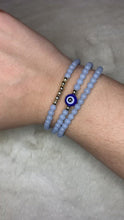 Load and play video in Gallery viewer, Blue Angelite bracelet
